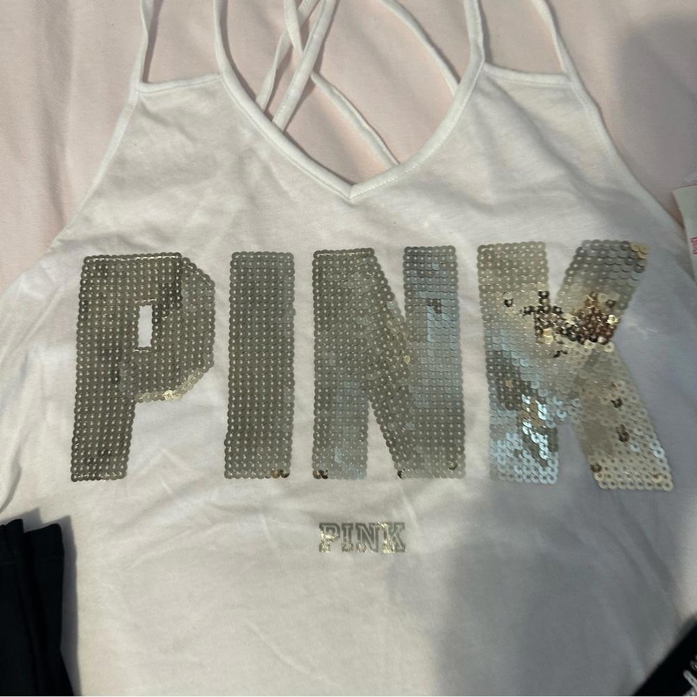 PINK Victoria’s Secret Bling Tank Top and leggings set - Picture 4 of 8